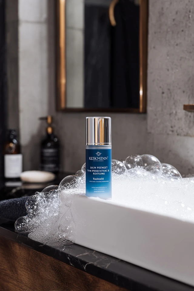 Skin Serum Product Photo Elegant Bathroom Retinol