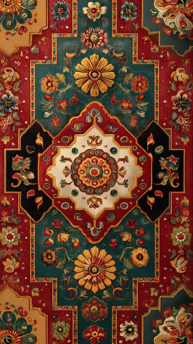 Colorful Persian Rug Pattern