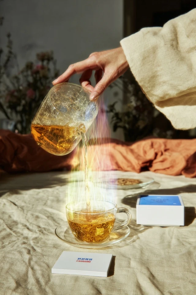 Wellness Photography Tea Pouring Cozy Living Room