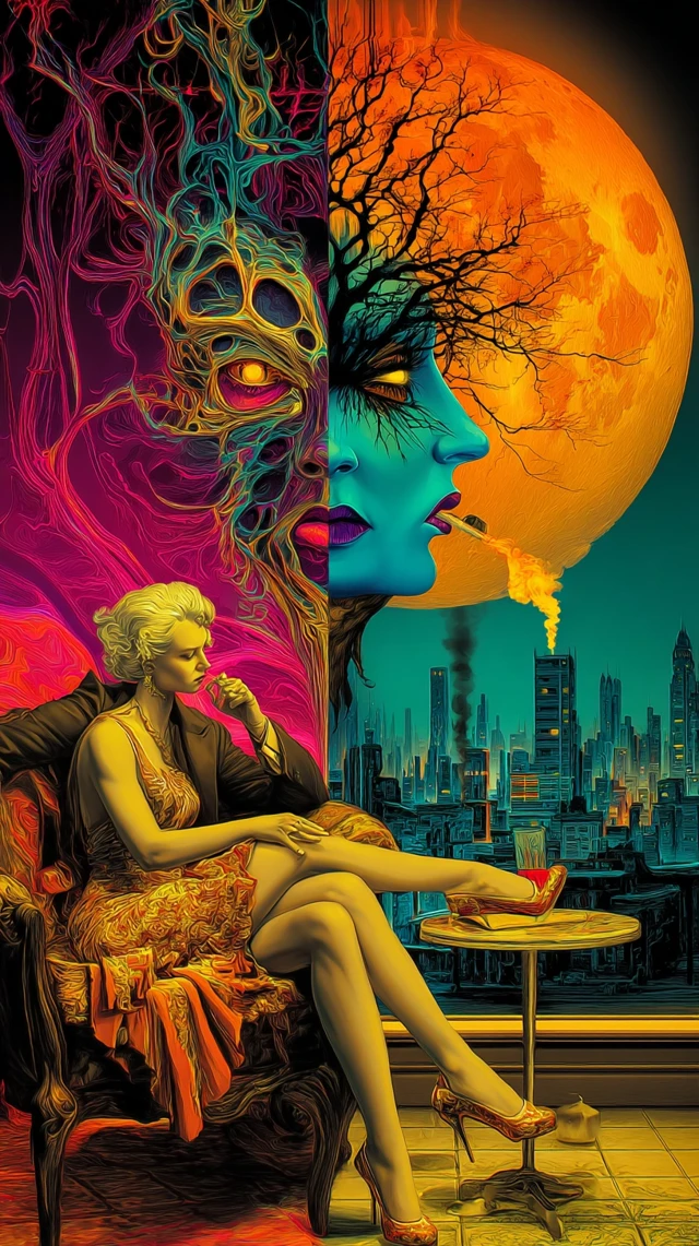Surreal Art Inspired by Kush and Dali
