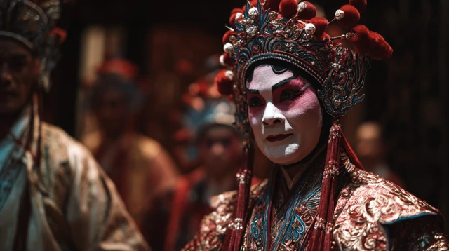 Chinese Opera in Hong Kong National Geographic Style