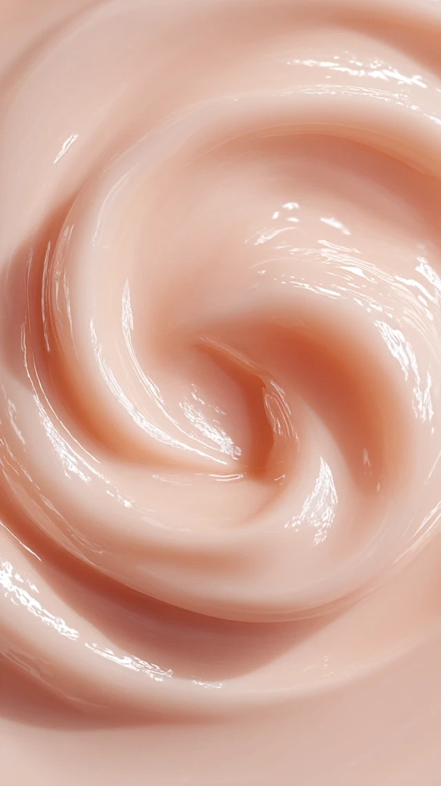 Creamy Swirl Texture Luxurious Cosmetic Product