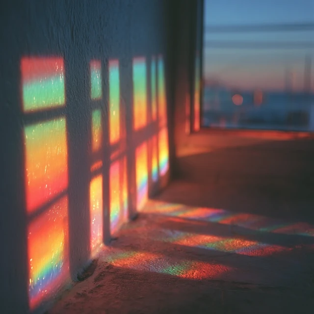 Dreamy Light Reflections Pastel Bedroom