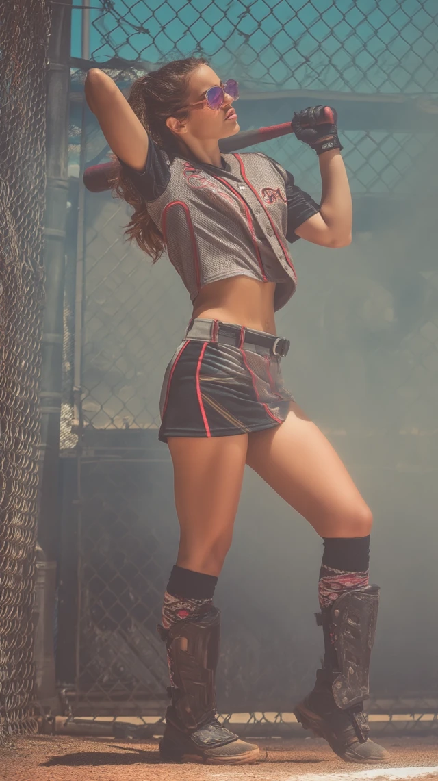 Cyberpunk Baseball Star