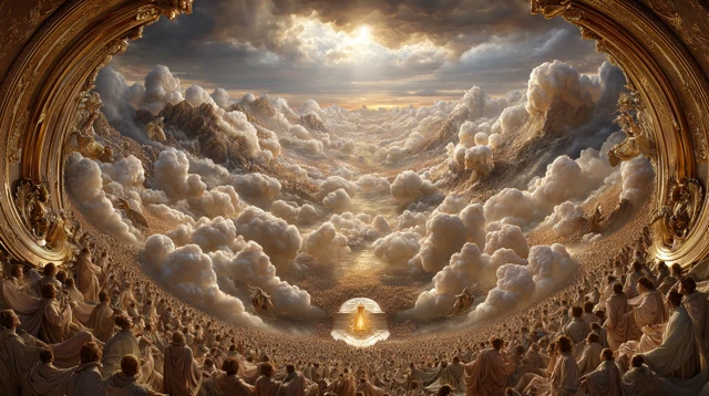 Celestial Choir Divine Scene Angels Worship Heaven