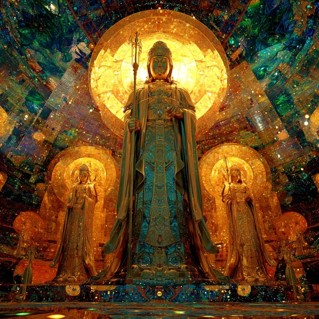 Avalokiteshvara in the Triple Chiliocosm Art