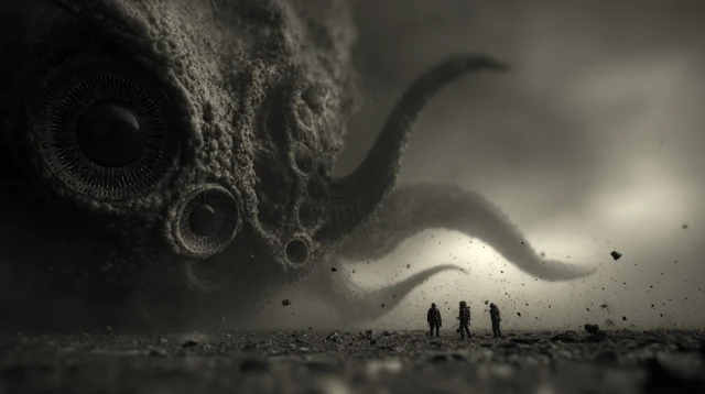 Eldritch Horror Tentacled Creature Cosmic Nightmare