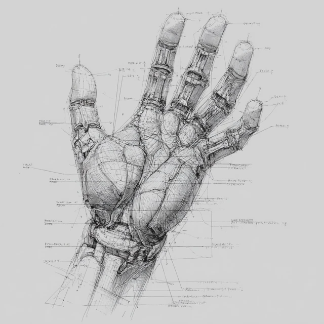 Hand Muscles Anatomical Illustration