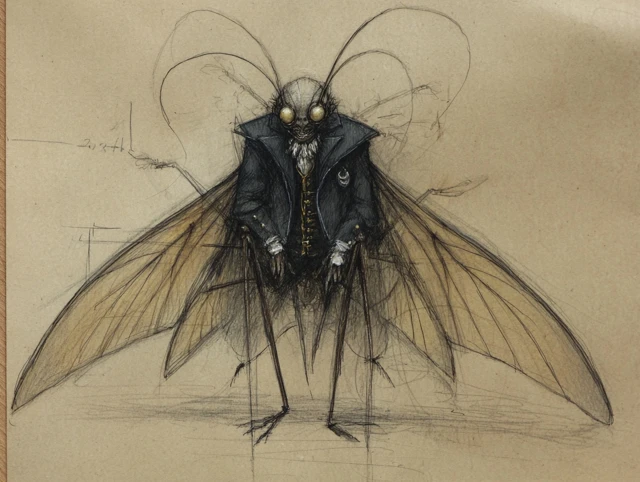 Sinister Fairy Character Mystical Portrait