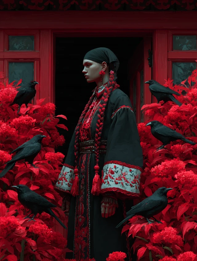 Slavic Woman Crows Ancient Knowledge