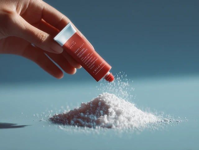 Powder Pouring Product Photography Minimalist Design