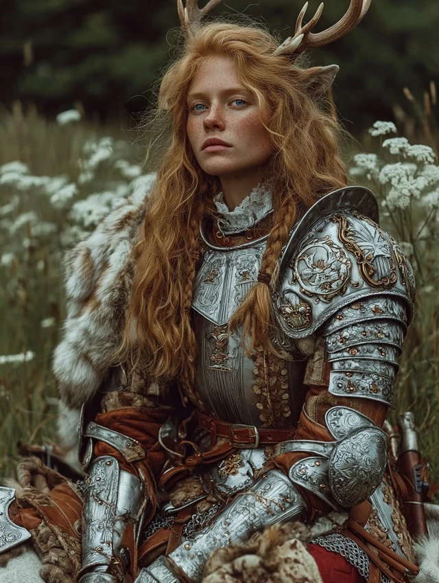 Medieval Woman Knight Fantasy Art