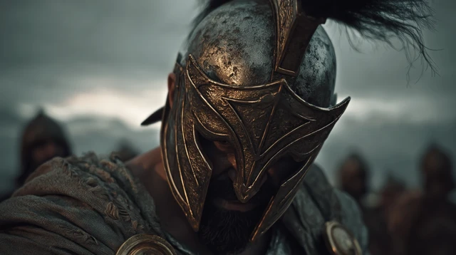 Ancient Gladiator in Battle