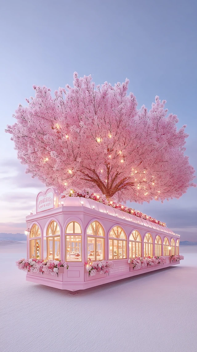 Cherry Blossom Cafe Miniature World