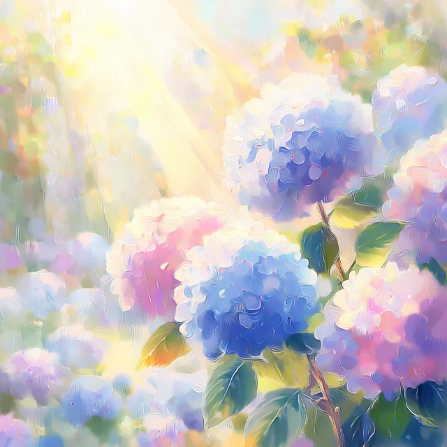 Hydrangea Blossoms Painting