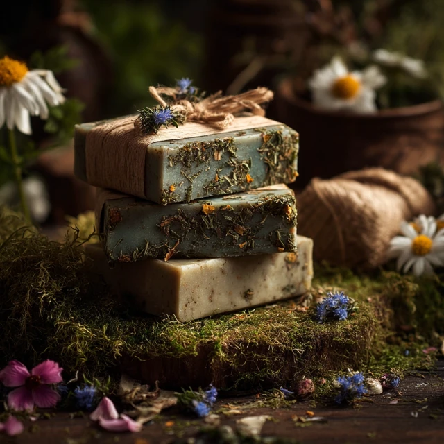 Handmade Soap with Carpathian Herbs Natural Skincare