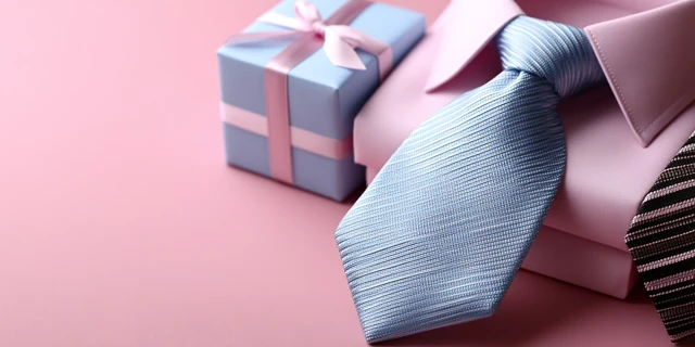 Fathers Day Tie Gift Background Illustration