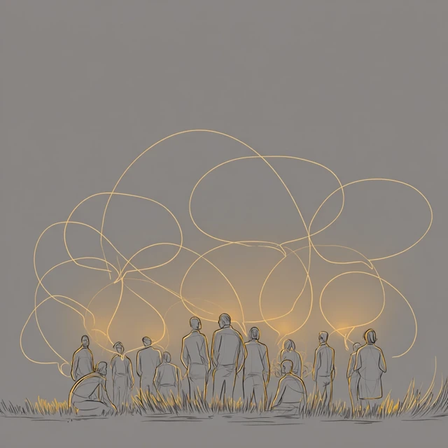Openness Dialogue Silhouettes Illustration
