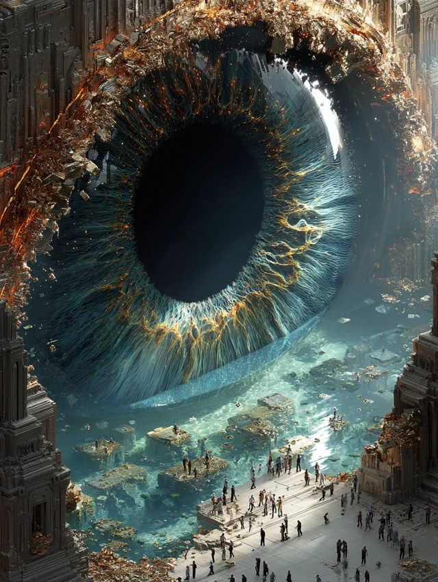 Cybernetic Eye in Quantum Fluid