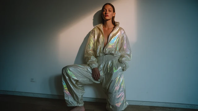 Futuristic Fashion Model in Studio Editorial Photography
