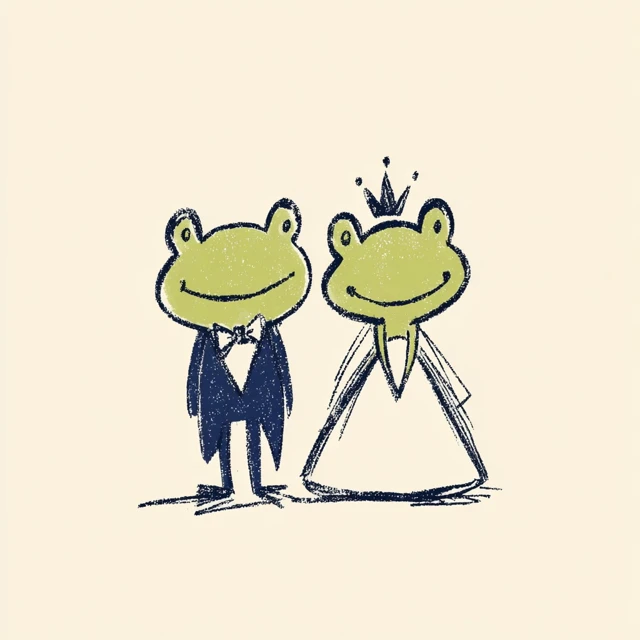 Fancy Frog Illustration