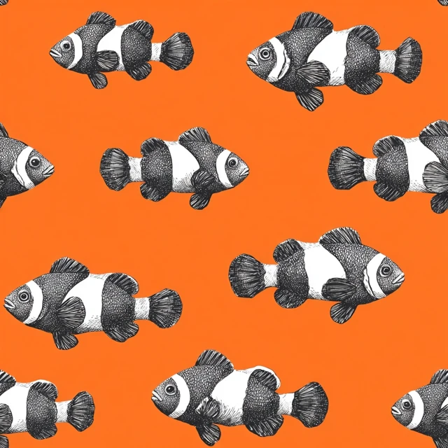 Clownfish Pattern Coastal Resortwear Design