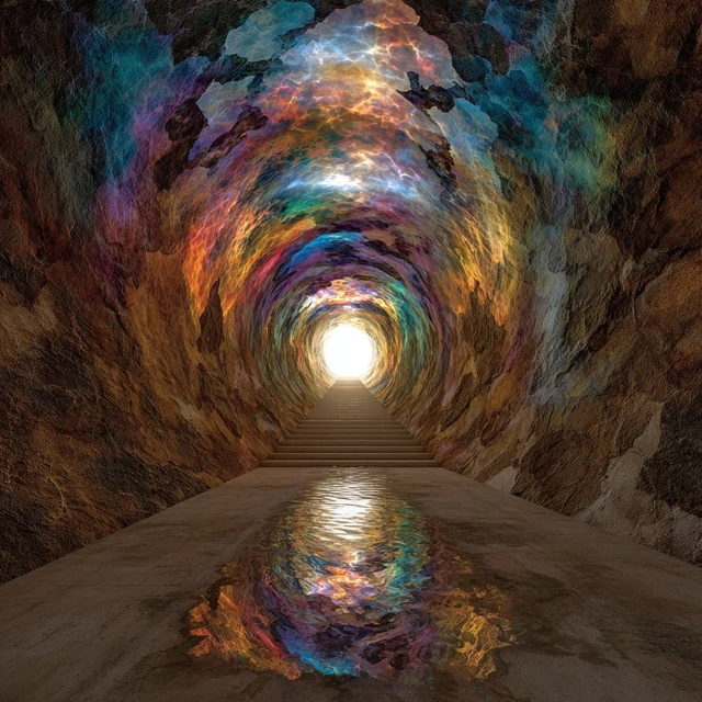 Kaleidochromic Tunnel to the Light at Life&#039;&#039;s End