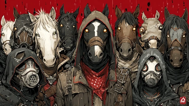 Anthropomorphic Horse Adventurers Comic Cover Art