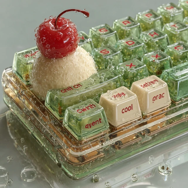 Melon Soda Keyboard Design Whimsical and Refreshing