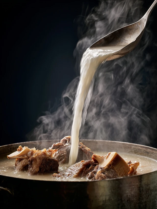 Beef Bone Soup Food Photography