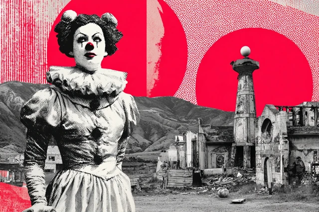 Barbara Kruger Pop Art Clown Statue Funhouse