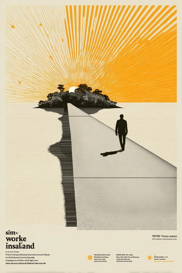 Journey to the Island Swiss Poster Design