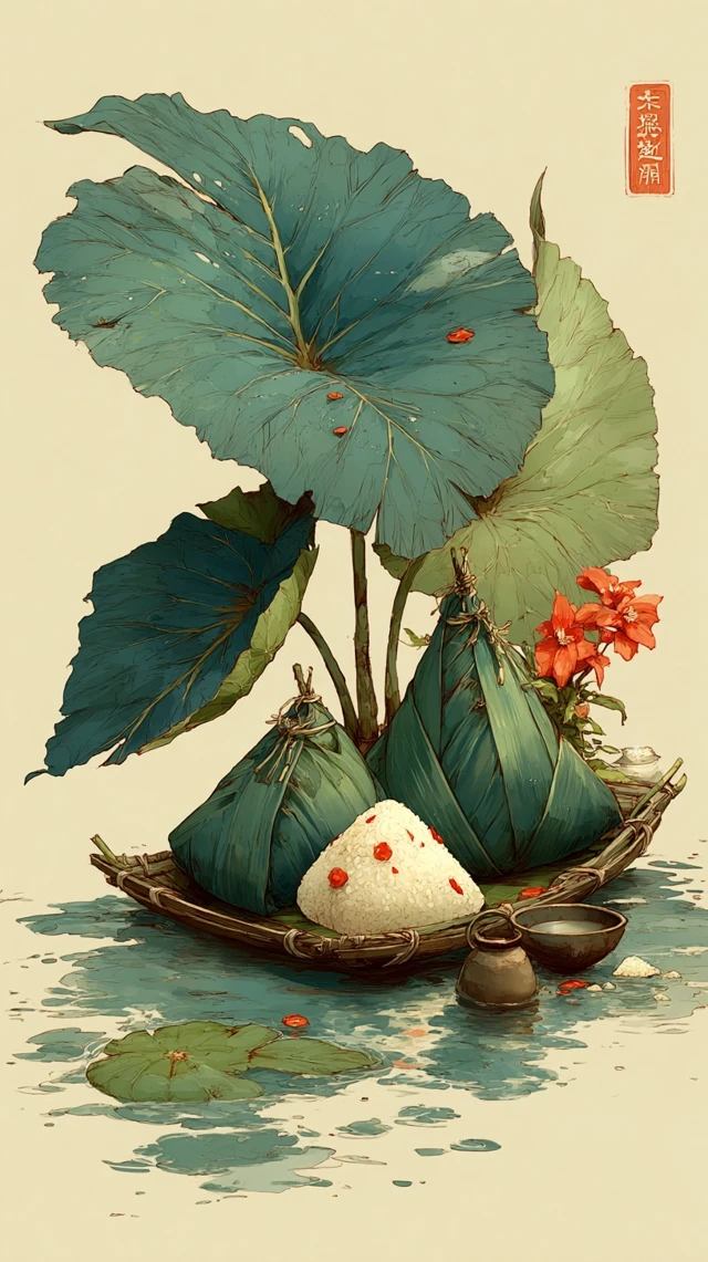 Dragon Boat Festival Zongzi Illustration