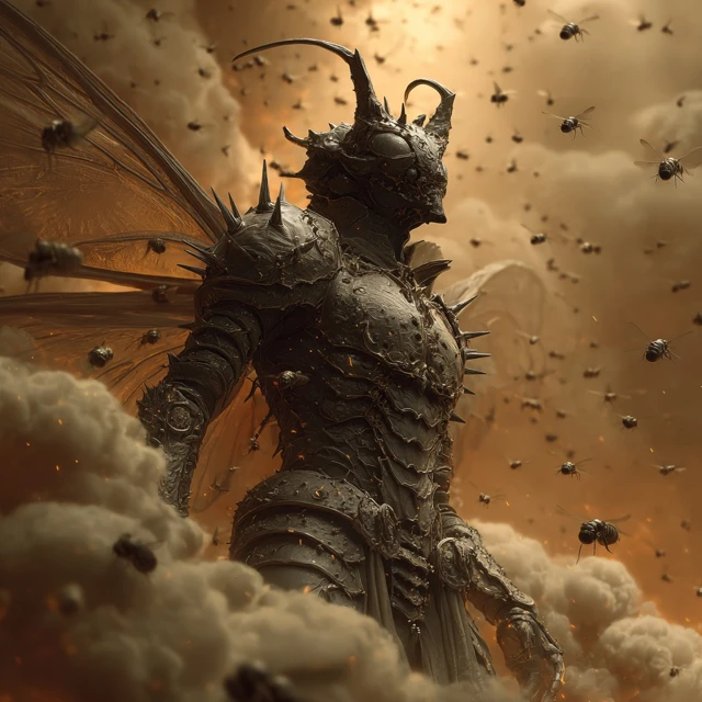 Beelzebub Lord of the Flies Hellscape Insectoid