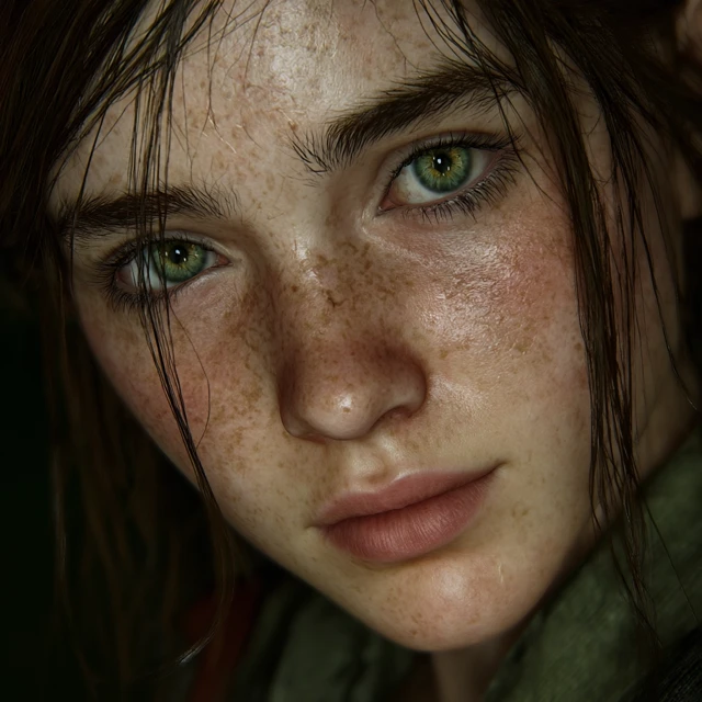 Ellie Williams The Last of Us Green Eyes