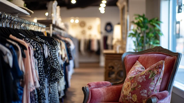 Cozy Boutique Interior Exclusive Shopping Experience