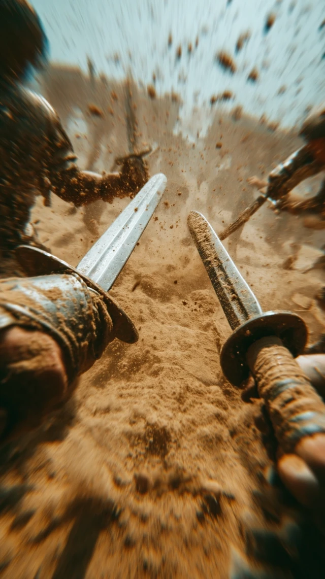 Gladiator Sparring Intense First Person View
