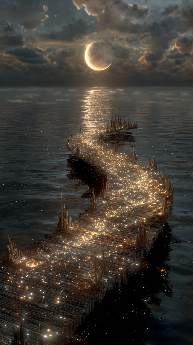 Moonlit Pier Dreamscape