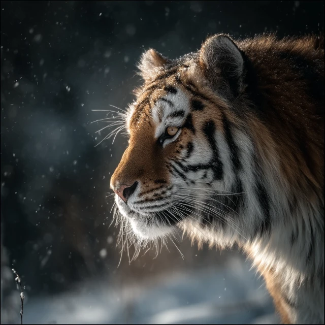 Majestic Tiger Portrait Stunning Wildlife Photography
