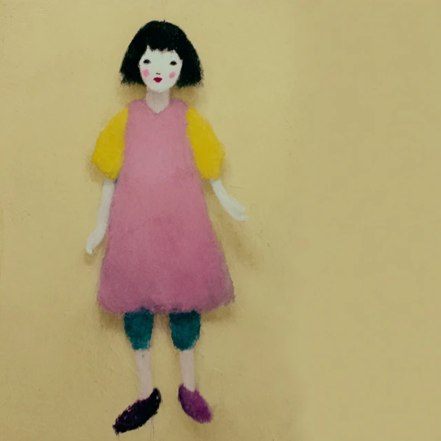 Marionette Artwork A Girl on a Swing