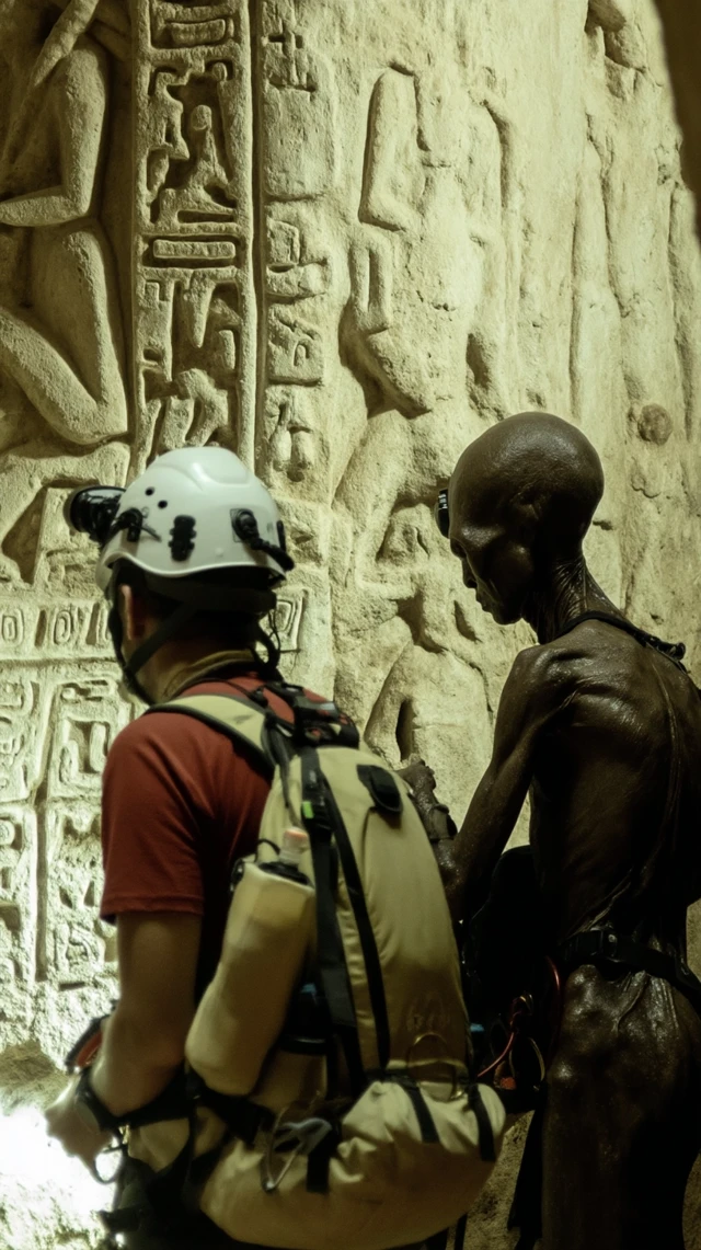 Mayan Temple Exploration Researchers and Alien