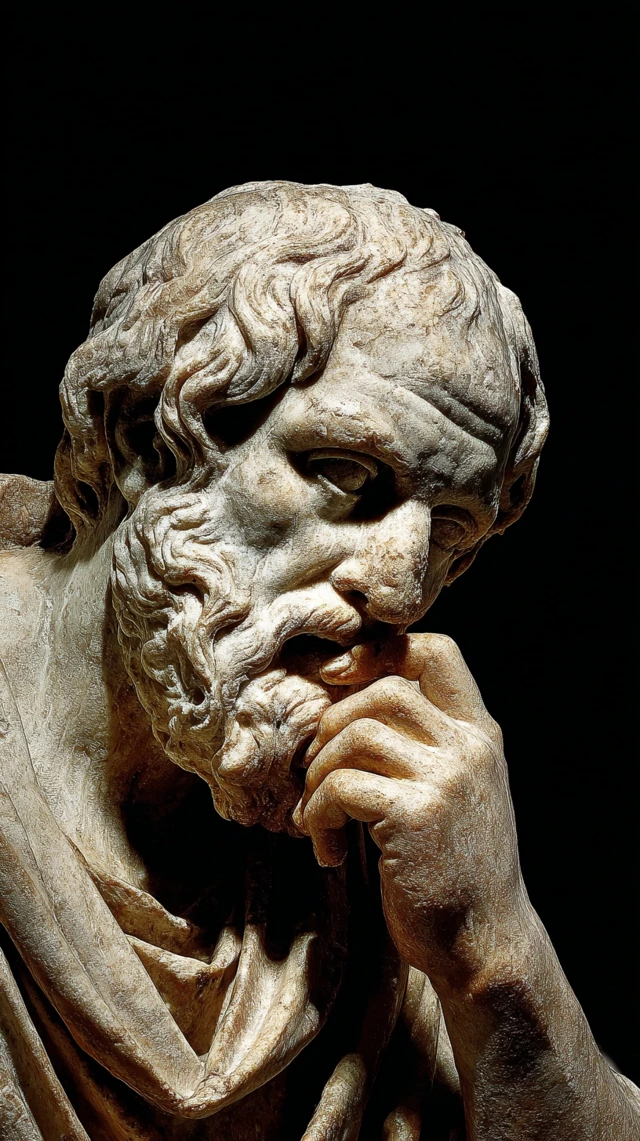 Stoic Philosopher Contemplating Wisdom