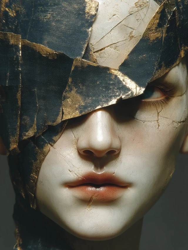 Masked Enigma: A Portrait of Mystery