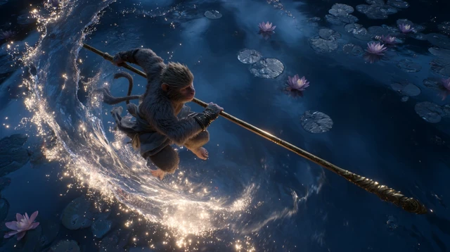 Sun Wukong Floating Mythic Scene