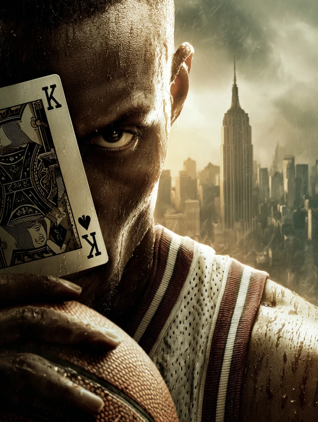 Basketball King of Spades Dramatic Cinematic Photo