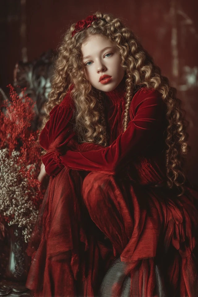 Beautiful Girl Russian Style Editorial Photo