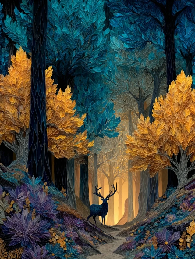 Enchanted Forest: A Magical Scene
