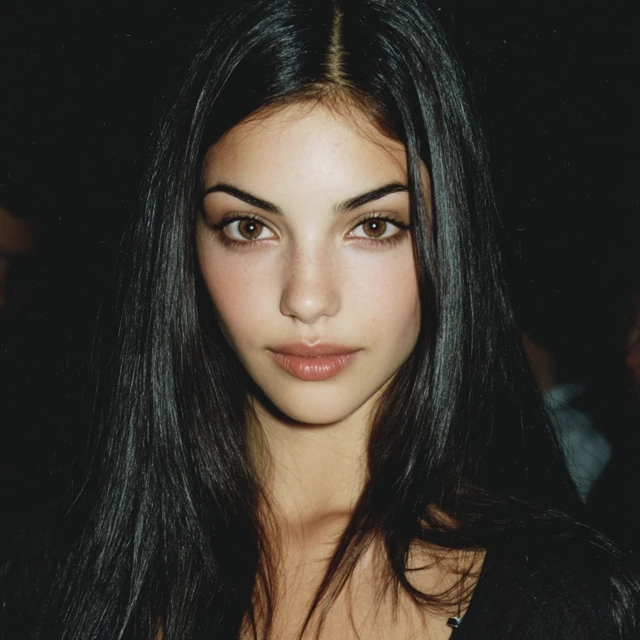 90s Supermodel Stunning Beauty Femme Fatale