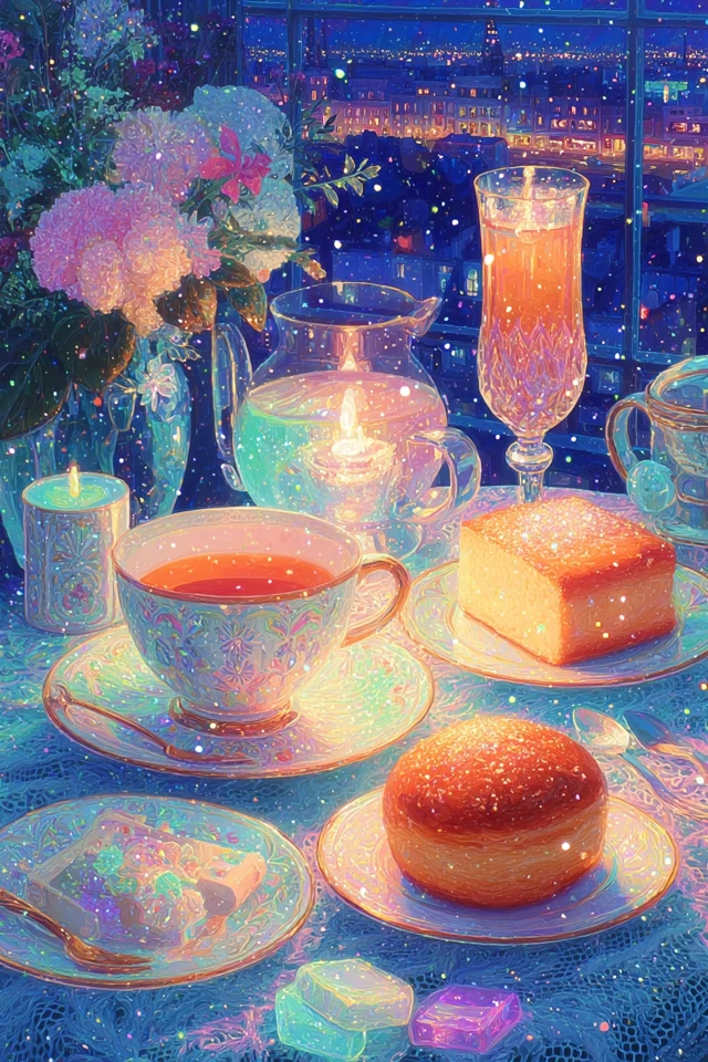 Parisian Tea Time: Belle Epoque Illustration