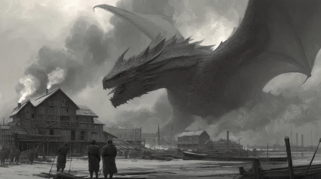 Winds of Winter: Game of Thrones Dragon Art by Jonathan Burton